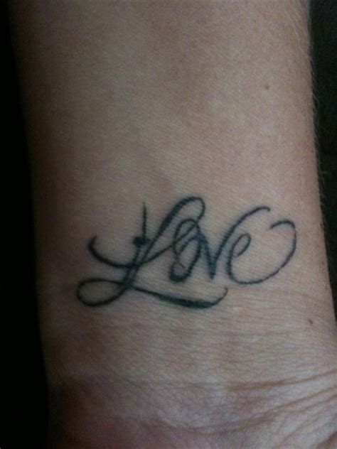 Wrist Love Tattoo