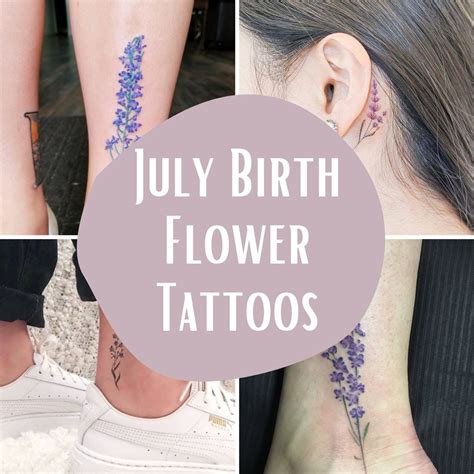 Share More Than 79 July Birth Flower Larkspur Tattoo Best In Cdgdbentre