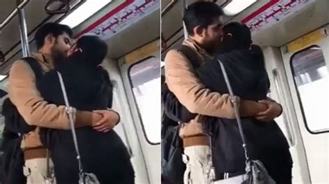 Video Of Couple Hugging And Kissing On Delhi Metro Goes Viral Twitter