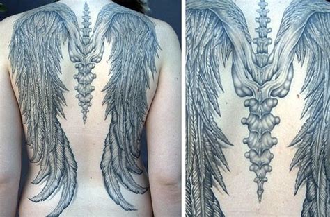 Angel Wings Bones Tattoo For Man Wings Tattoo Tattoos For Guys Wing