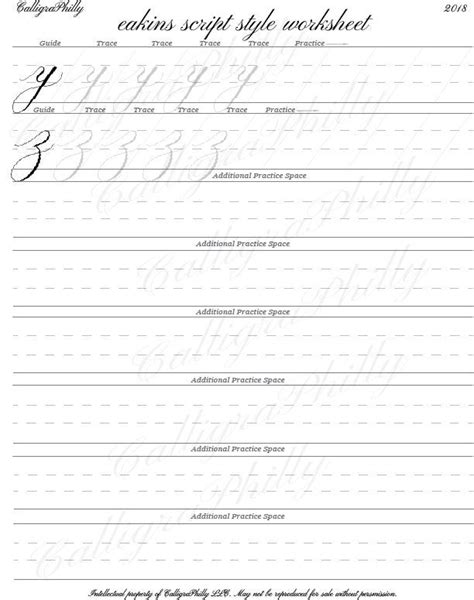 Beginner Level 1 Copperplate Calligraphy Worksheet Set Etsy