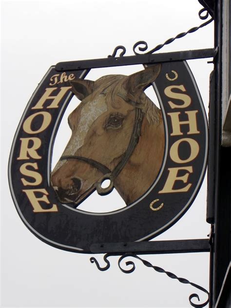 Sign For The Horse Shoe © Maigheach Gheal Cc By Sa20 Geograph