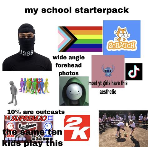 My School Starter Pack Rstarterpacks Starter Packs Know Your Meme