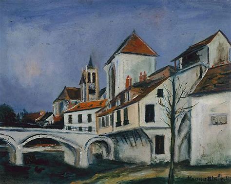 Ponte E Igreja Por Maurice Utrillo 1883 1955 France Museu De