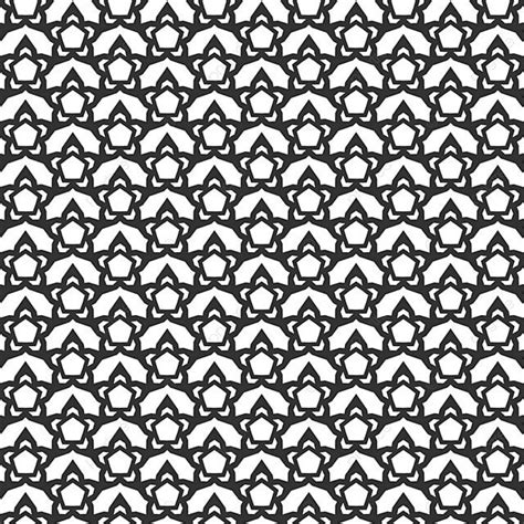 Abstract Geometric Seamless Pattern Repeating Geometric Black And White