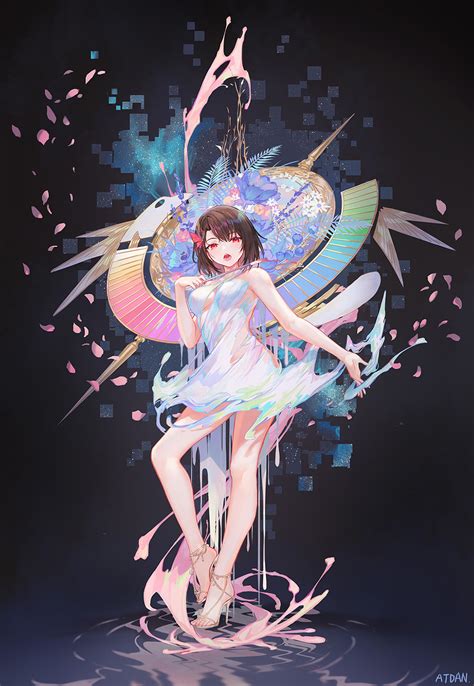 Hintergrundbilder Anime Mädchen vertikal digitale Kunst Kunstwerk