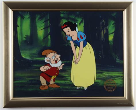 Walt Disney S Snow White Le X Custom Framed Piece Animation Sericel Display Pristine