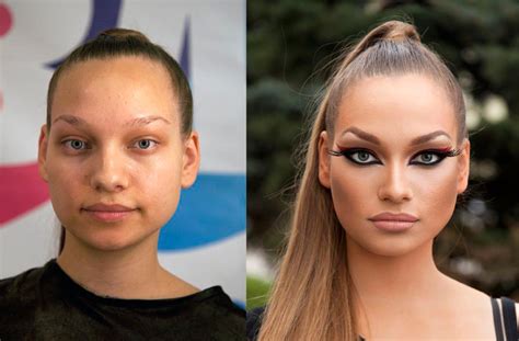 amazing before and after photos that will show you the magic of makeup stunning