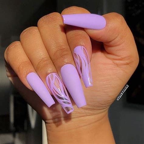 Cute Lavender Nails‼️💜💜 Lavender Nails Pretty Nail Colors Nail Colors