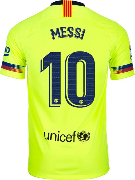 201819 Kids Nike Lionel Messi Barcelona Away Jersey Soccerpro