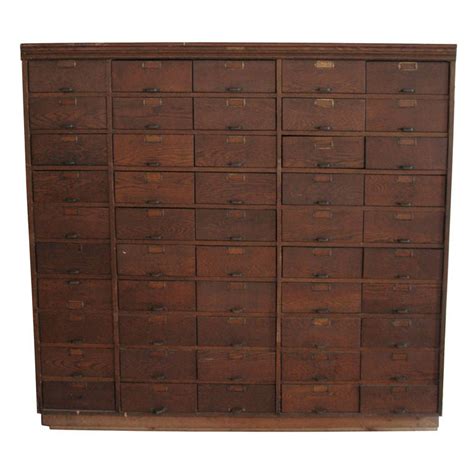 Antique Oak 50 Drawer Apothecary Chest At 1stdibs