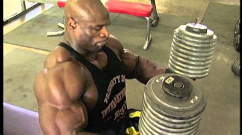 A Day In The Life Of Ronnie Coleman 200lb Dumbbell Press Youtube