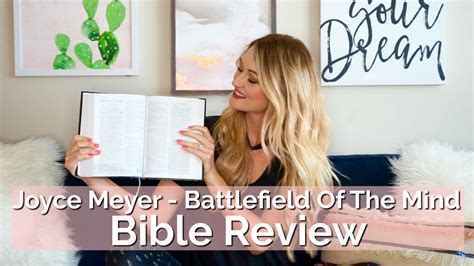 Joyce Meyer Battlefield Of The Mind Bible Review Youtube