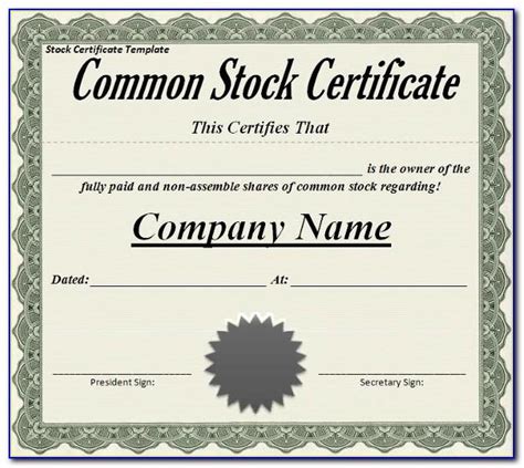 Free Blank Stock Certificate Prosecution2012