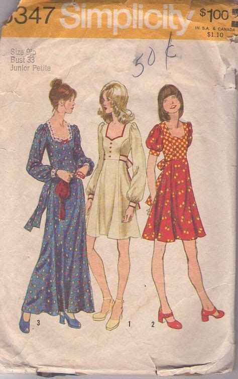 Momspatterns Vintage Sewing Patterns 70s Lovely Boho Sweetheart