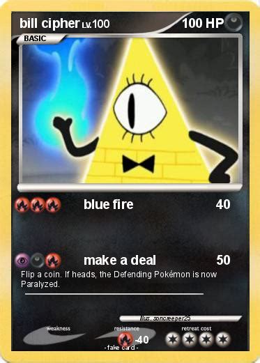 Pokémon Bill Cipher 340 340 Blue Fire My Pokemon Card