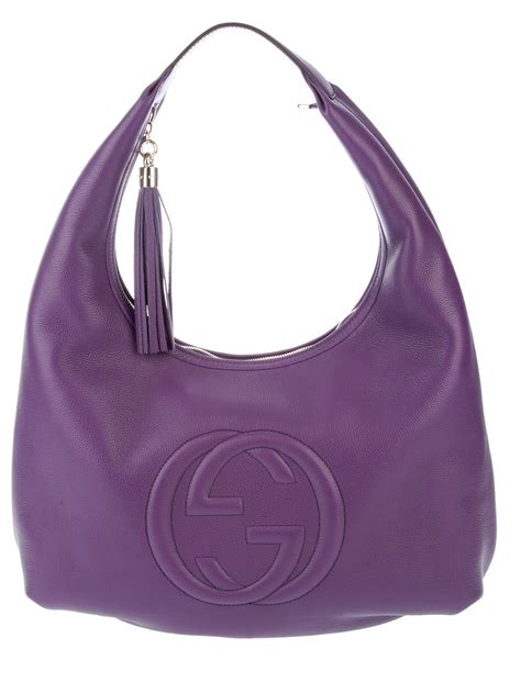 Purple Soho Tote By Gucci Purple Bags Gucci Bag Gucci Soho Bag