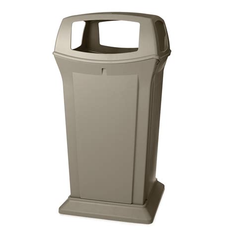 Free shipping on orders of $35+ and save 5% every day with your target redcard. Rubbermaid FG917600BEIG 65 gal Outdoor Decorative Trash Can - Plastic, Beige