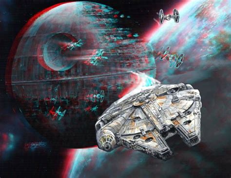 Tapestyr wall hanging design for star wars fans: Star Wars 3d Millennium Falcon Painting by Paul Van Scott