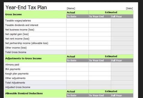 tax return spreadsheet template spreadsheet templates
