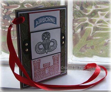 Airbornewifes Stamping Spot Patriotic Thank You Cards For Guests At