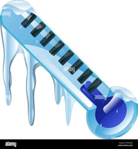 Illustration Of Frozen Thermometer Stock Vector Image Art Alamy