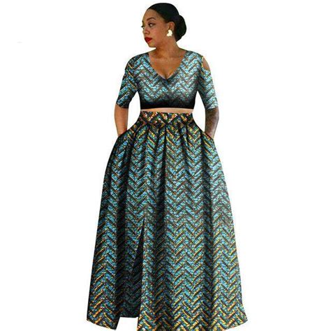 Tradition 2 Piece Plus Size Dashikis African Wax Prints Clothing For Women African Fashion