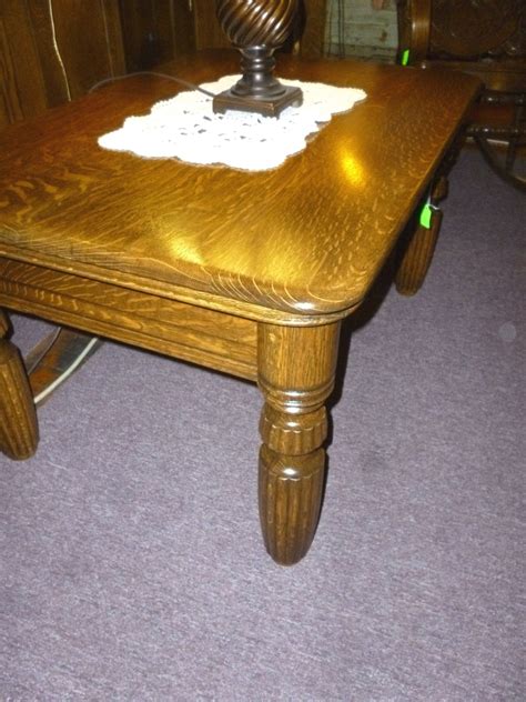 Ashley's table was inspired by pottery barn's library flat file coffee table. Antique Oak Coffee Table Library quarter sawn oak ...