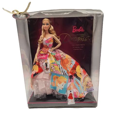 Barbie Generations Of Dreams Collector Doll Th Anniversary Mattel Nib Picclick