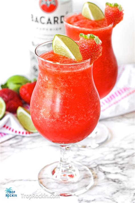 Bacardi Strawberry Daiquiri Recipe Trop Rockin