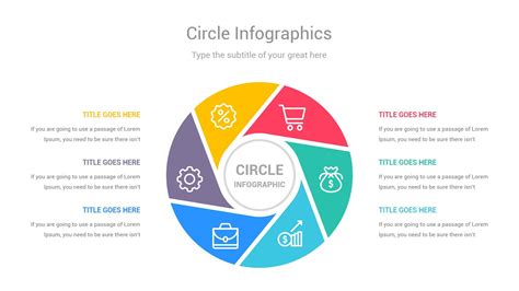 Circle Infographics Powerpoint Template Diagrams Powerpoint Templates