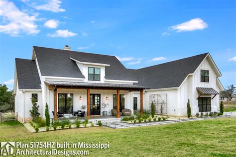 Whether you're looking for a large home with a lot of square. Modern Farmhouse Plan with Bonus Room - 51754HZ ...