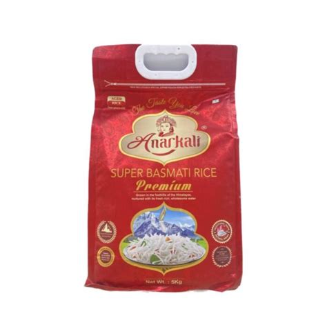 Anarkali Basmati Rice 5kg Qurnia Traders