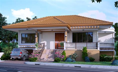 Single story home plans, floor plans, home design. One Storey House Design With Basement Garage - Pinoy House ...