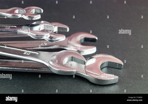 A Set Of Wrenches In Different Sizes Stock Photo Alamy