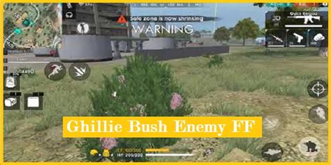 Ghillie bush ff merupakan item penyamaran yang paling efektif, bagus dan sangat kami rekomendasikan untuk anda coba. Ghillie Bush Enemy FF (Free Fire), Auto Booyah ...