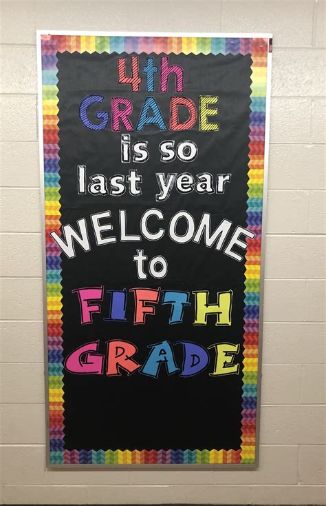 5th Grade Welcome Back To School Bulletin Board Ideas School Walls