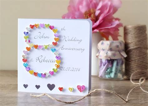 Personalized 8th Anniversary Gift Ideas Wife Husband Customized 8 Years