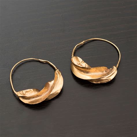 Gold Dipped Fulani Earrings Fulaba Exclusive Jewelry From African