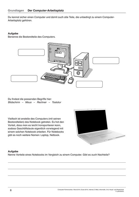 Grundlagen des erlebens, verhaltens und handelns. Informatik Klasse 7 Arbeitsblätter - Worksheets