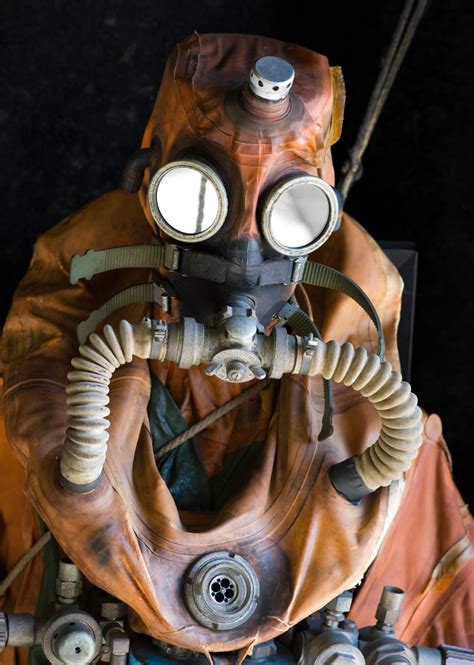 They keep the trunk on your body warm but leave most of your legs and arms uncovered so you've. Submarine escape suit. | Diving, Diving suit, Diving helmet