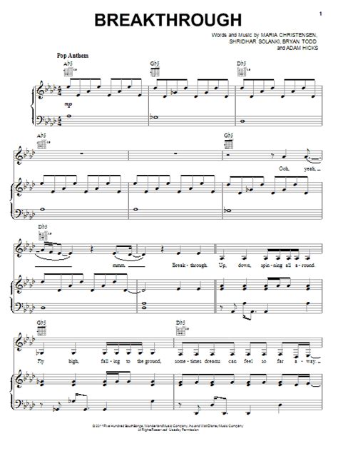 Bio// country artist from owasso, oklahoma, currently residing nashville, tn. Breakthrough sheet music by Lemonade Mouth (Movie) (Piano ...