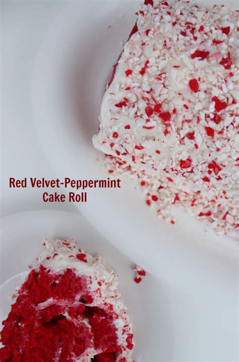 Red Velvet Peppermint Cake Roll Afropolitan Mom