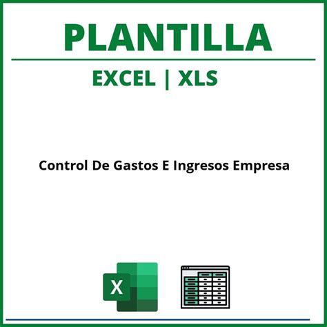 Plantilla Control De Gastos E Ingresos Empresa Excel