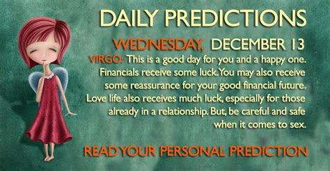 daily predictions for wednesday 13 december 2017 magical recipes online