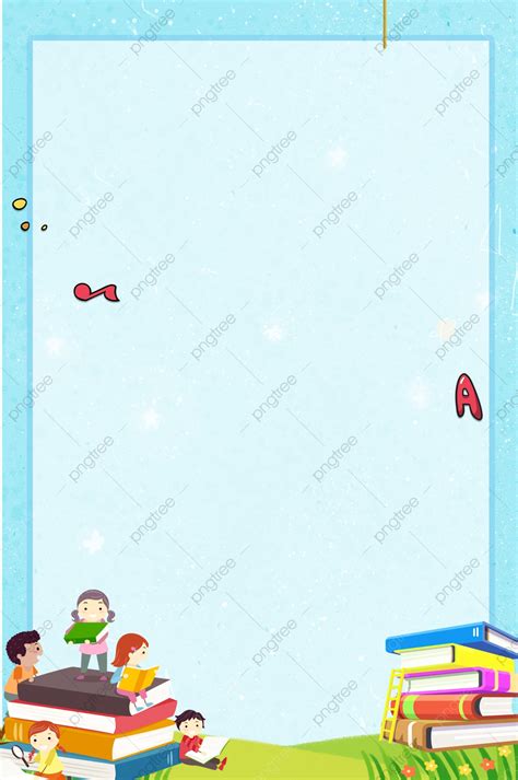 Cartoon Vector Kindergarten Enrollment Poster Background Wallpaper