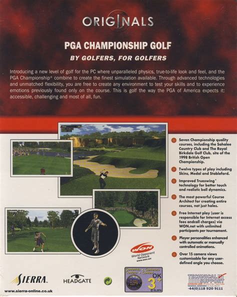 Pga Championship Golf 1998 Windows Box Cover Art Mobygames