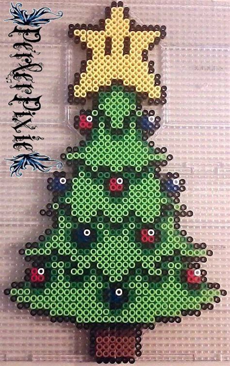 Mario Christmas Tree Perler Beads By Perlerpixie On Deviantart Diy