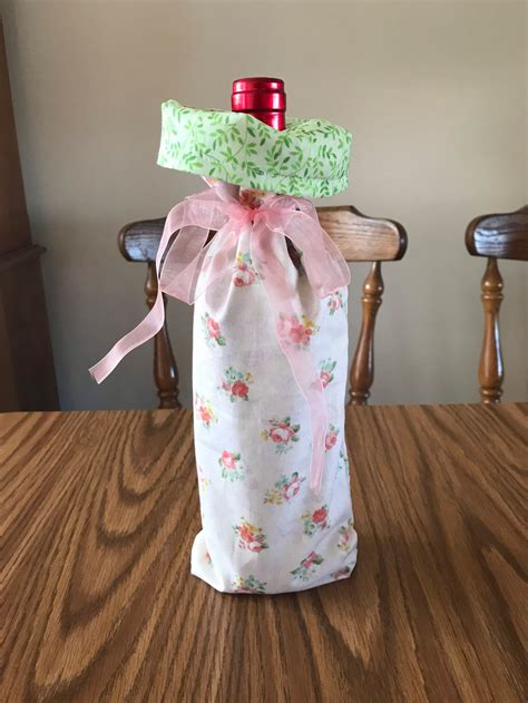 Reversible Fabric Wine T Bags Etsy