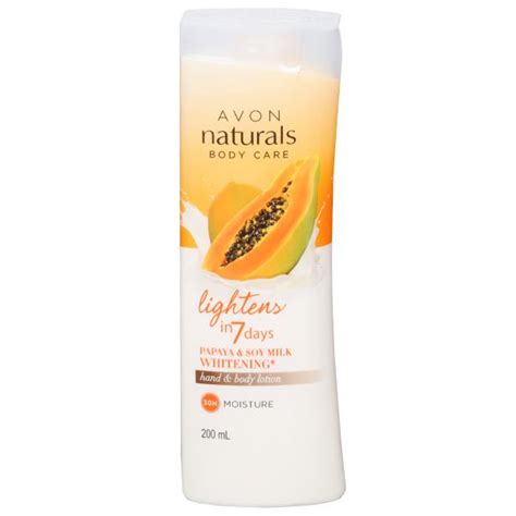 Buy Avon Naturals Body Care Lightens Papaya And Soy Milk Whitening Hand